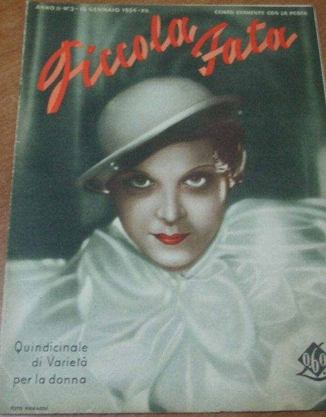 PICCOLA FATA magazine side cover Issue 2 15 January 1934