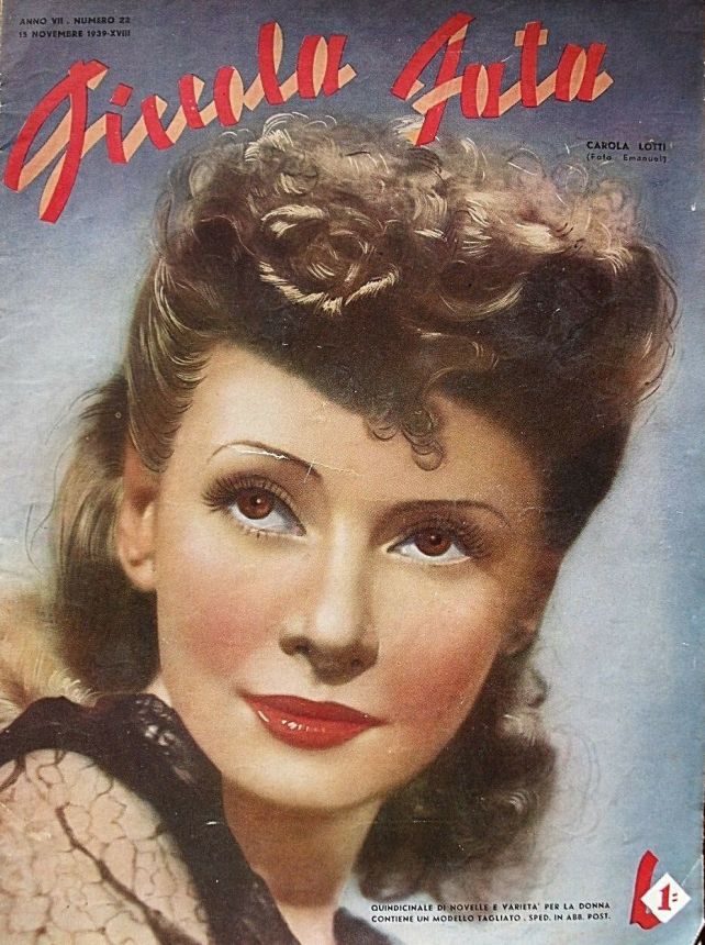 PICCOLA FATA magazine side cover Issue 22 15 November 1939
