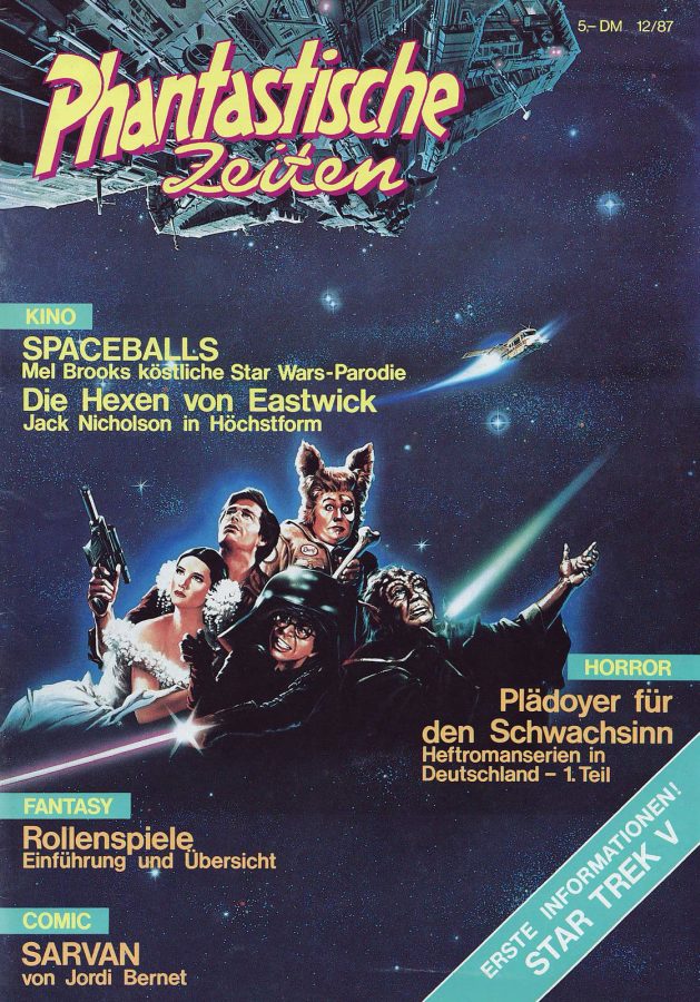 PHANTASTISCHE ZEITEN magazine side cover Issue 1 December 1987