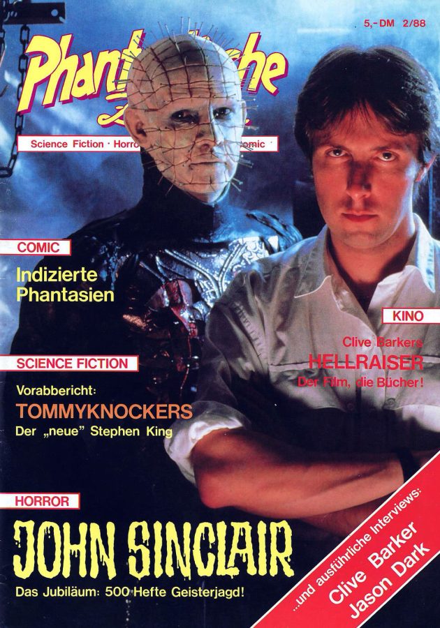 PHANTASTISCHE ZEITEN magazine side cover Issue 3 February 1988