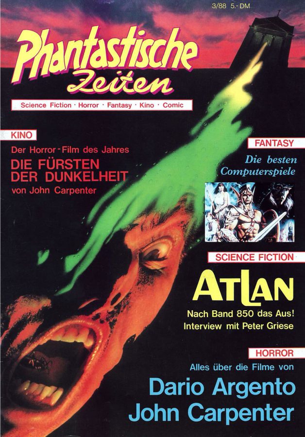 PHANTASTISCHE ZEITEN magazine side cover Issue 4 March 1988