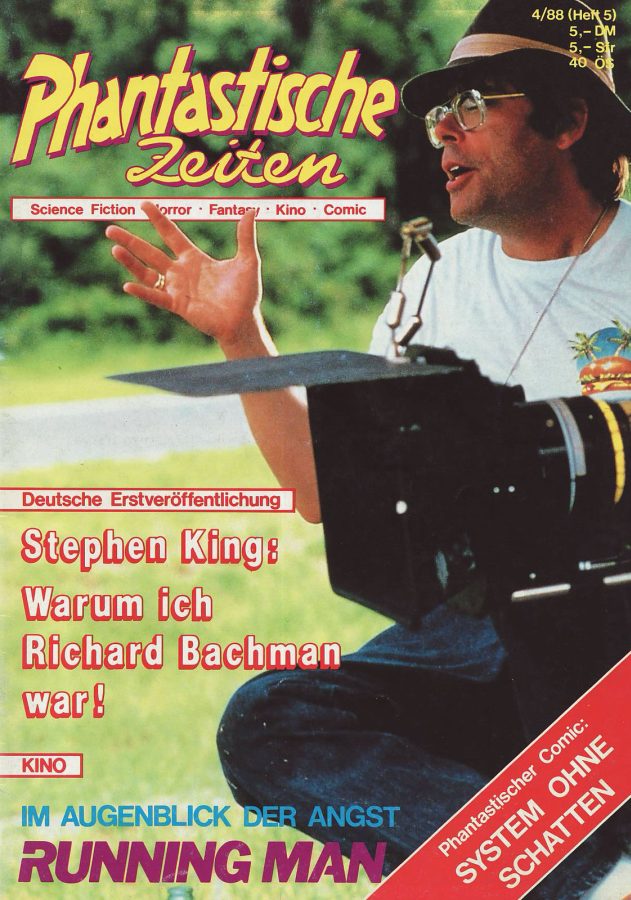 PHANTASTISCHE ZEITEN magazine side cover Issue 5 April 1988