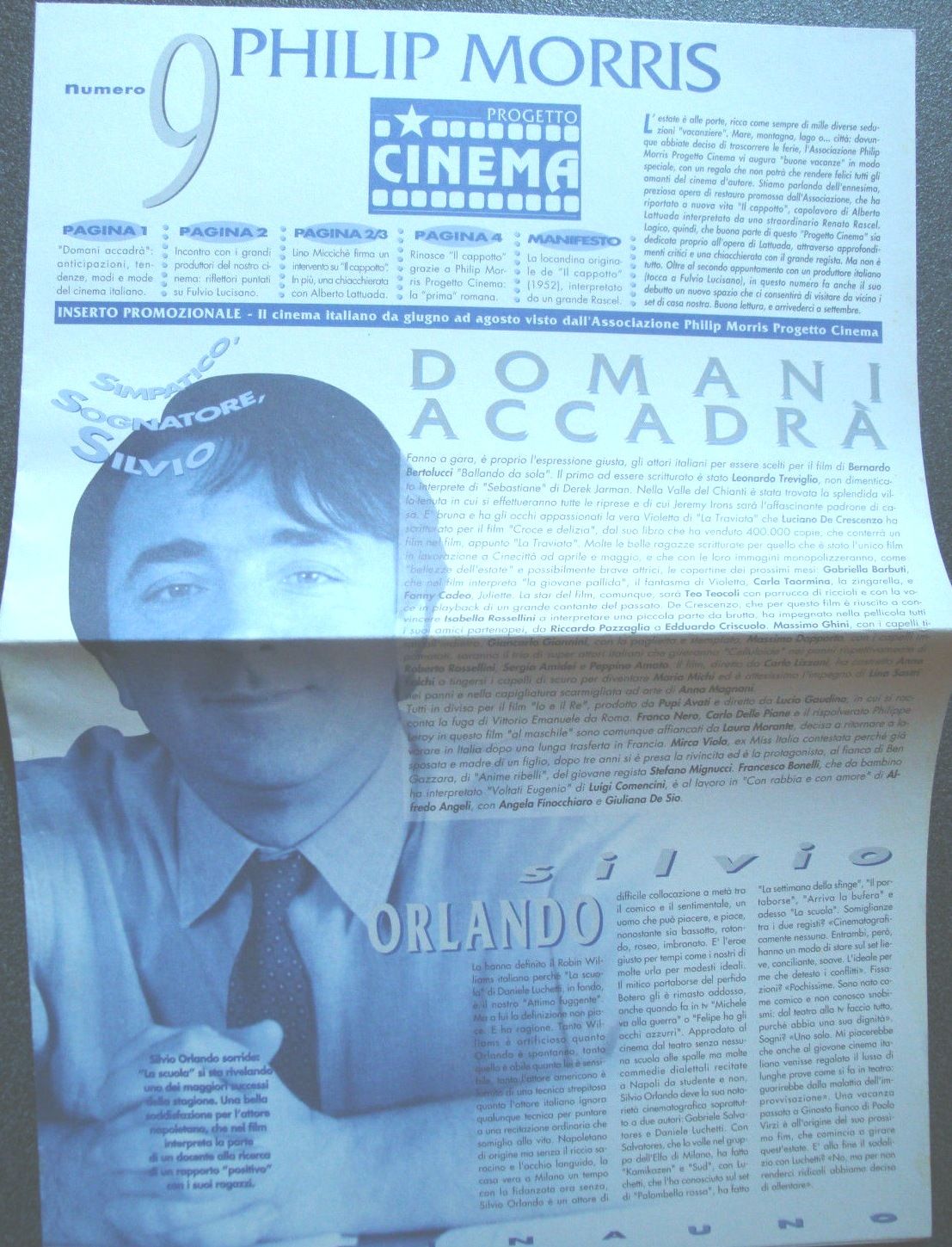 PHILIP MORRIS magazine side cover Issue 9  1990