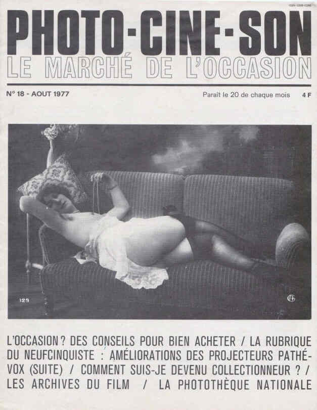 PHOTO-CINE-SON magazine side cover Issue 18  August 1977