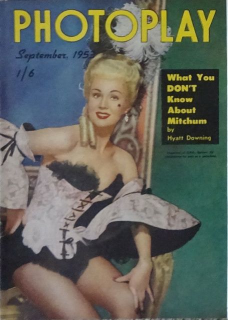 PHOTOPLAY (Au) magazine side cover  September 1953