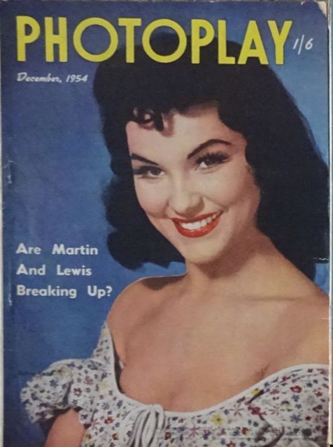 PHOTOPLAY (Au) magazine side cover  December 1954
