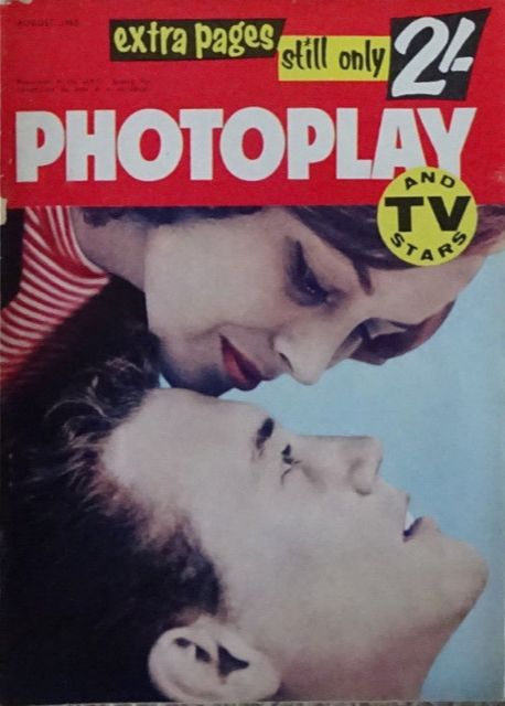 PHOTOPLAY (Au) magazine side cover  August 1960