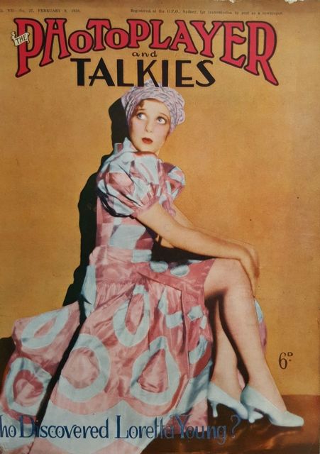 PHOTOPLAYER | THE magazine side cover  Vol 7 No 37 8 February 1930