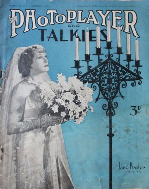 PHOTOPLAYER | THE magazine side cover  Vol 12 No  15 1 September 1934