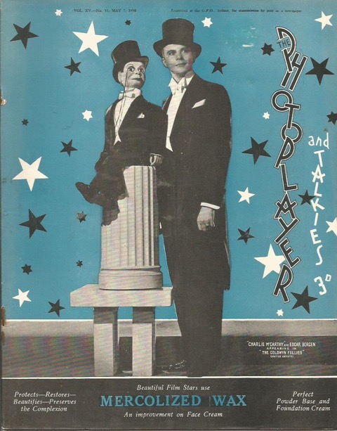 PHOTOPLAYER | THE magazine side cover  Vol 15 No 52 7 May 1938