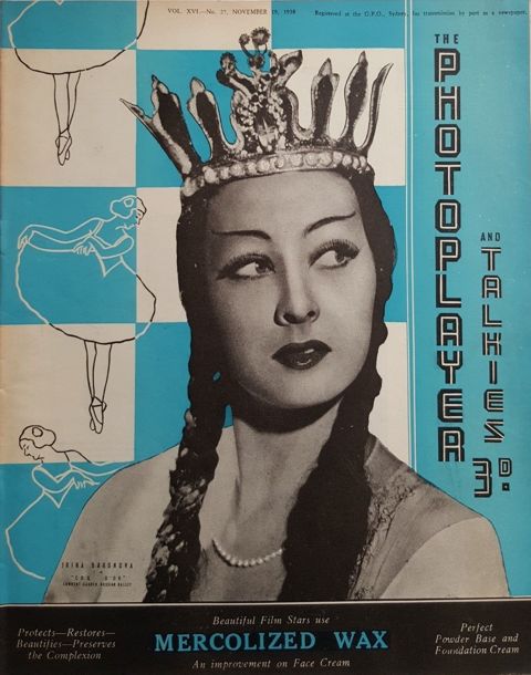 PHOTOPLAYER | THE magazine side cover  Vol 16 No 27 19 November 1938