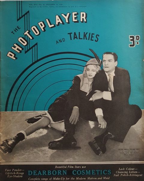PHOTOPLAYER | THE magazine side cover  Vol 16 No 30 10 December 1938