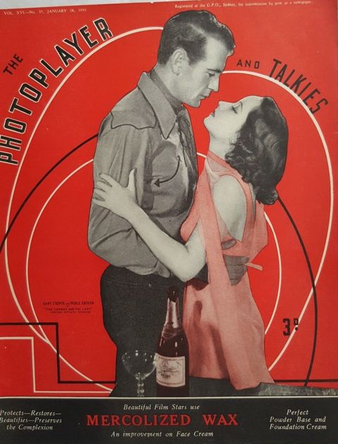 PHOTOPLAYER | THE magazine side cover  Vol 16 No 37 28 January 1939