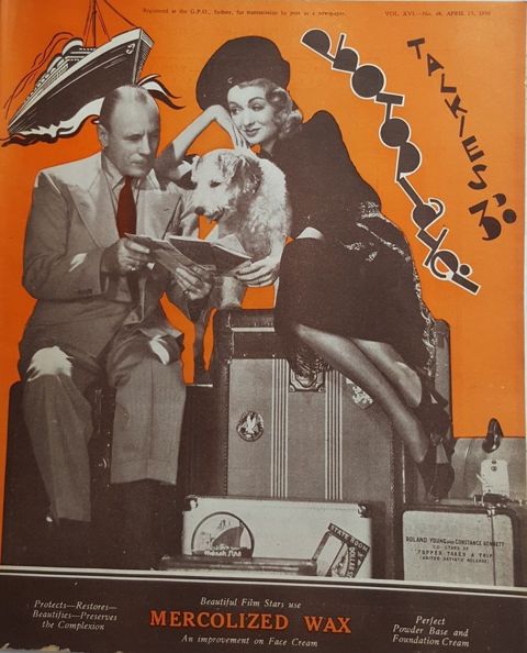 PHOTOPLAYER | THE magazine side cover  Vol 16 No 48 13 April 1939