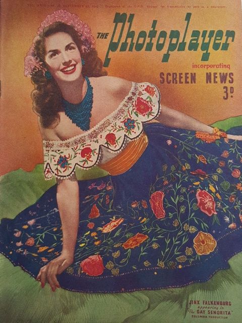 PHOTOPLAYER | THE magazine side cover  Vol 23 No 20 22 September 1945