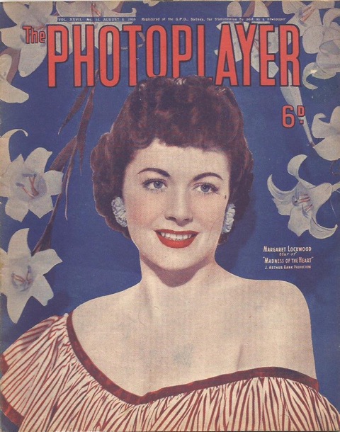 PHOTOPLAYER | THE magazine side cover  Vol 27 No 14 6 August 1949