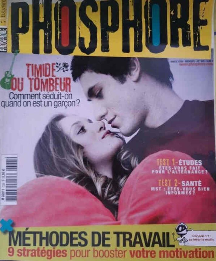 PHOSPHORE magazine side cover Issue 333  March 2009