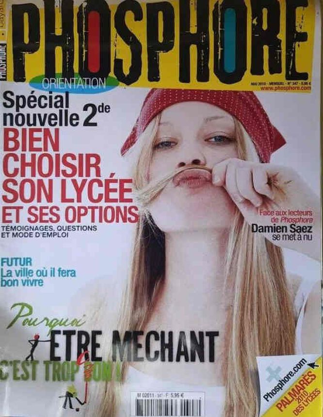 PHOSPHORE magazine side cover Issue 347  May 2010