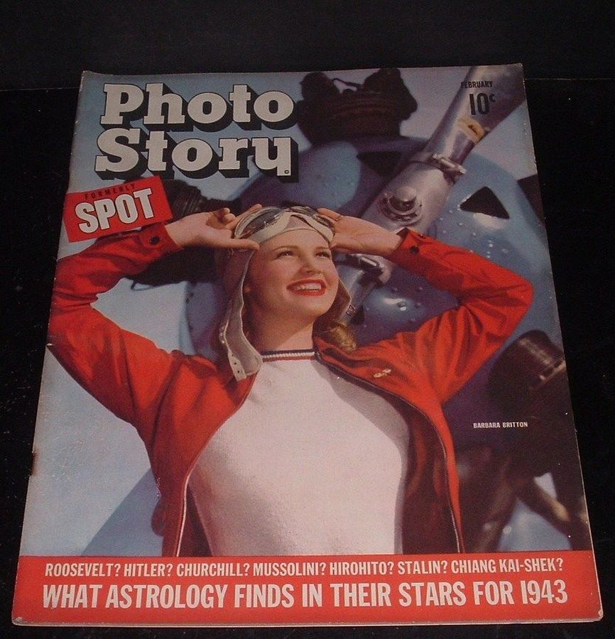 PHOTO STORY magazine side cover  February 1943