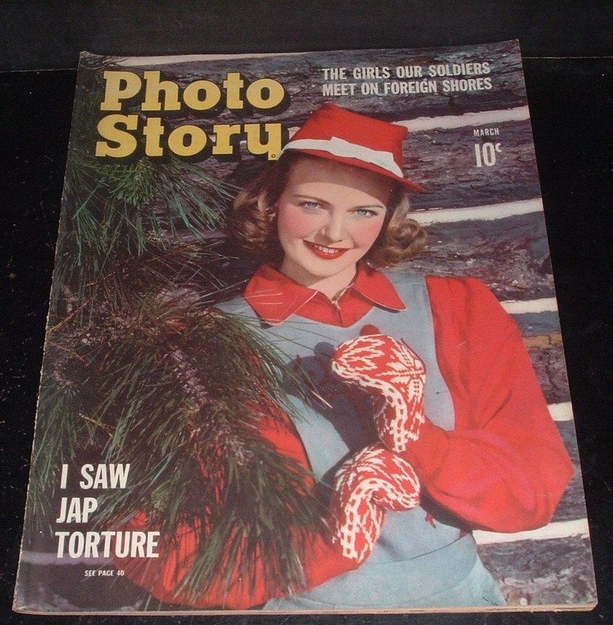 PHOTO STORY magazine side cover  March 1943