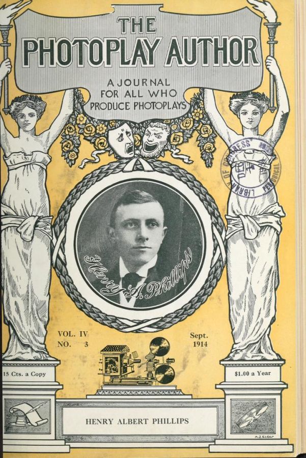 PHOTOPLAY AUTHOR magazine side cover  Vol 4 No  3  September 1914