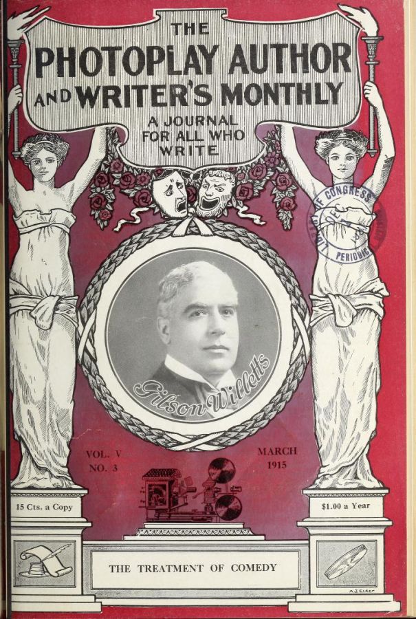 PHOTOPLAY AUTHOR magazine side cover  Vol 5 No  3  March 1915