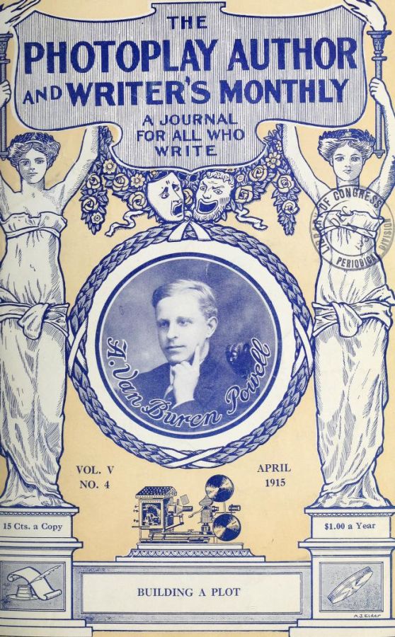PHOTOPLAY AUTHOR magazine side cover  Vol 5 No  4  April 1915