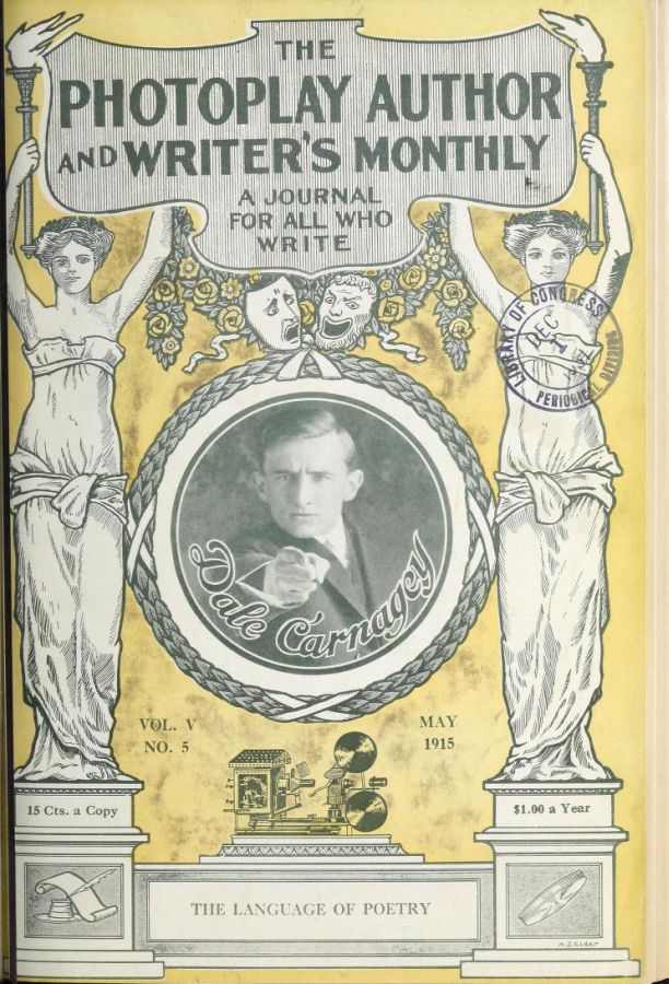 PHOTOPLAY AUTHOR magazine side cover  Vol 5 No  5  May 1915