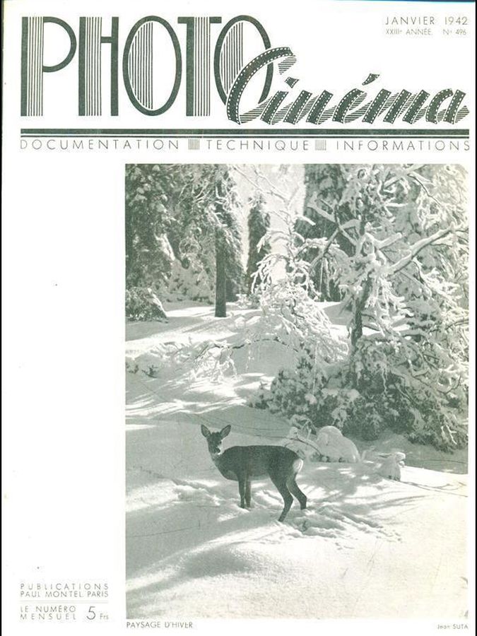 PHOTO CINEMA magazine side cover Issue 496 January 1942