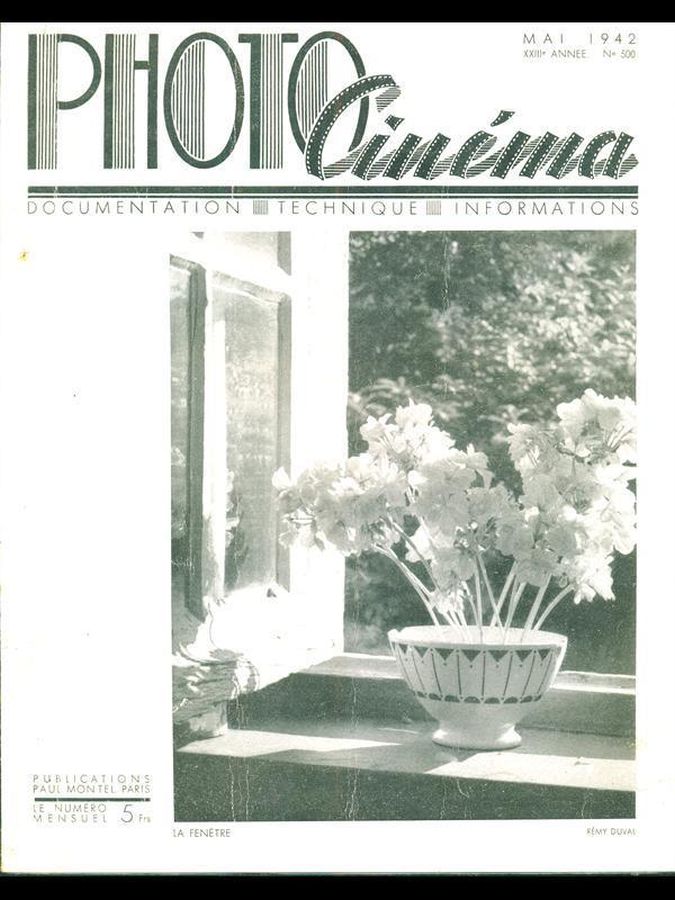 PHOTO CINEMA magazine side cover Issue 500 May 1942