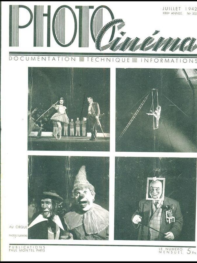 PHOTO CINEMA magazine side cover Issue 502 July 1942