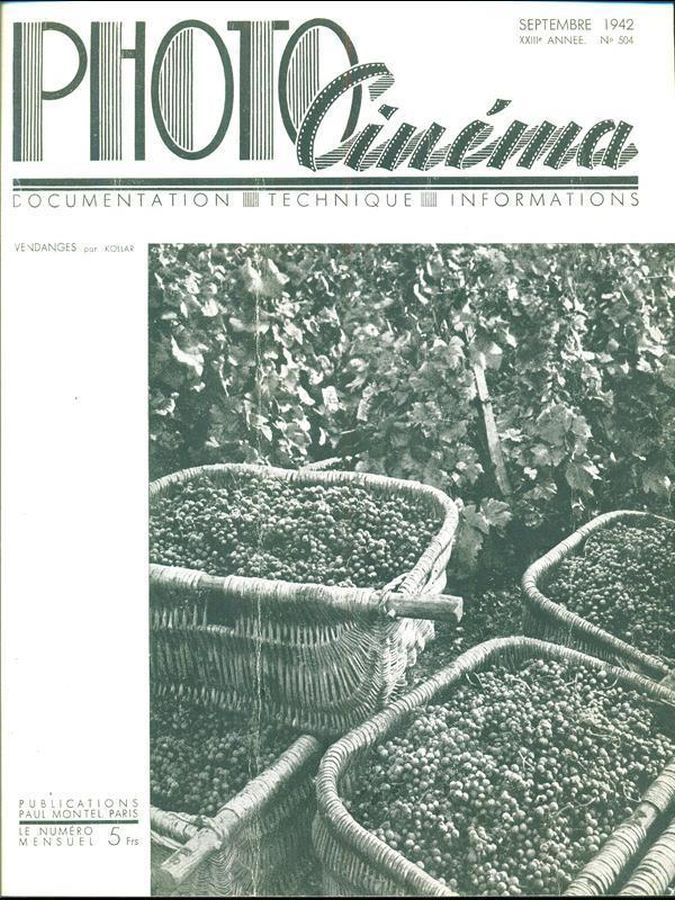 PHOTO CINEMA magazine side cover Issue 504 September 1942