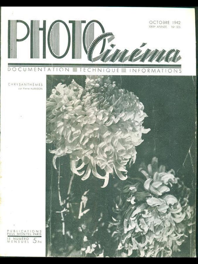 PHOTO CINEMA magazine side cover Issue 505 October 1942