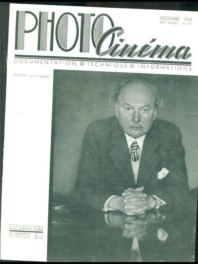 PHOTO CINEMA magazine side cover Issue 507 December 1942