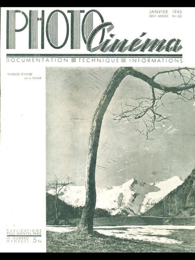 PHOTO CINEMA magazine side cover Issue 508 January 1943