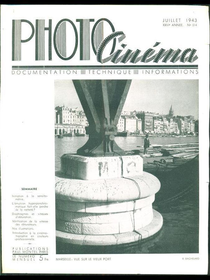 PHOTO CINEMA magazine side cover Issue 514 July 1943