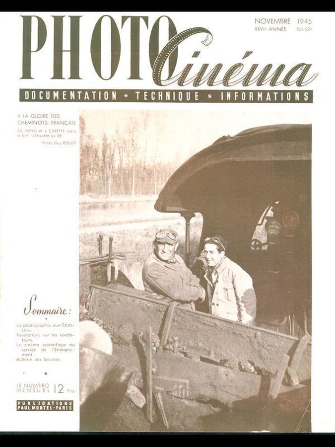 PHOTO CINEMA magazine side cover Issue 529 November 1945