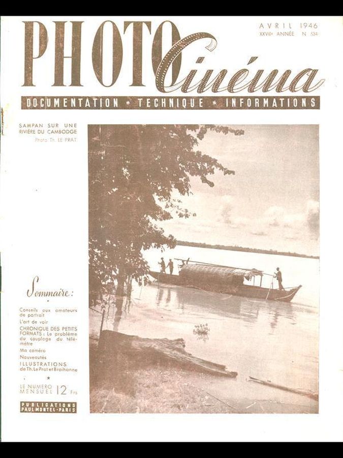 PHOTO CINEMA magazine side cover Issue 534 April 1946