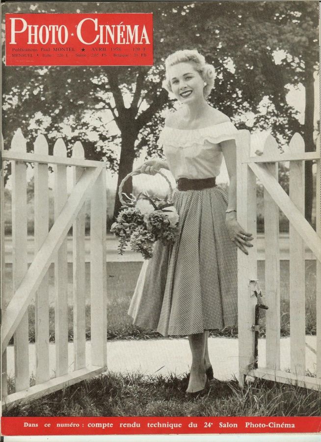 PHOTO CINEMA magazine side cover Issue 678 April 1958