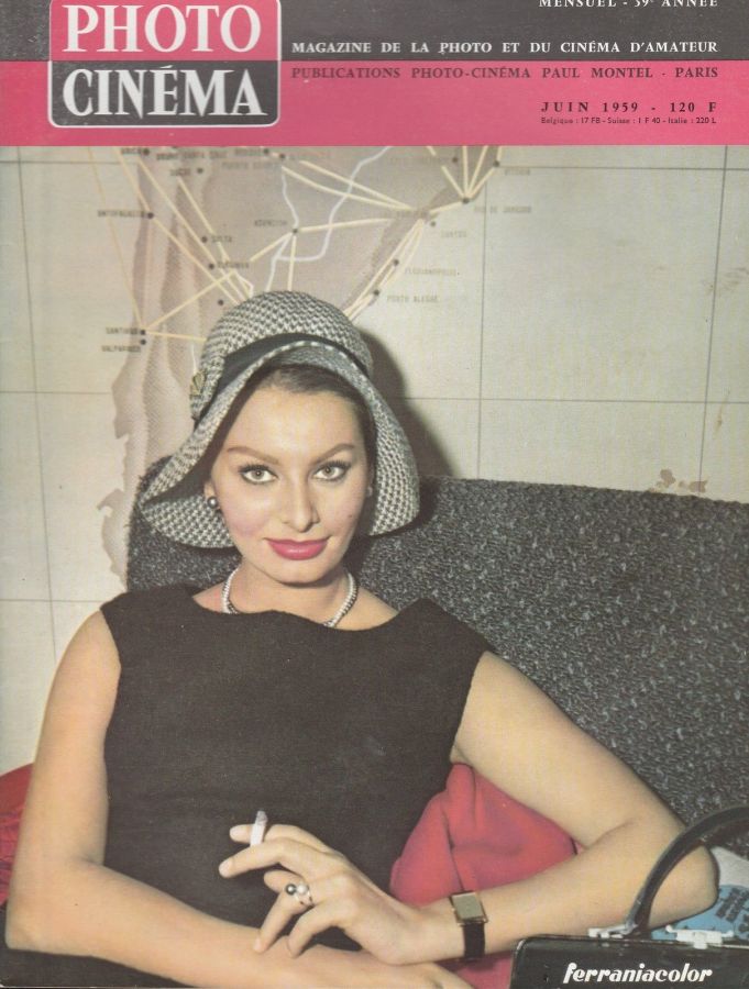 PHOTO CINEMA magazine side cover Issue 692 June 1959