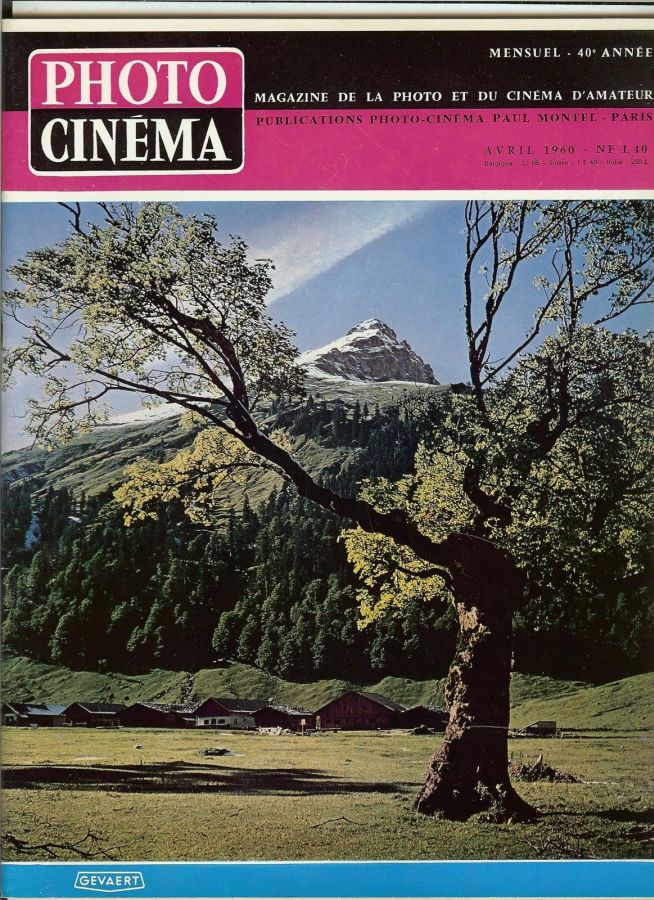 PHOTO CINEMA magazine side cover Issue 702 April 1960