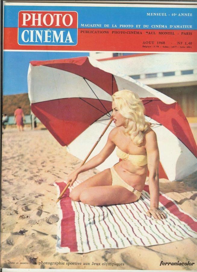PHOTO CINEMA magazine side cover Issue 706 August 1960