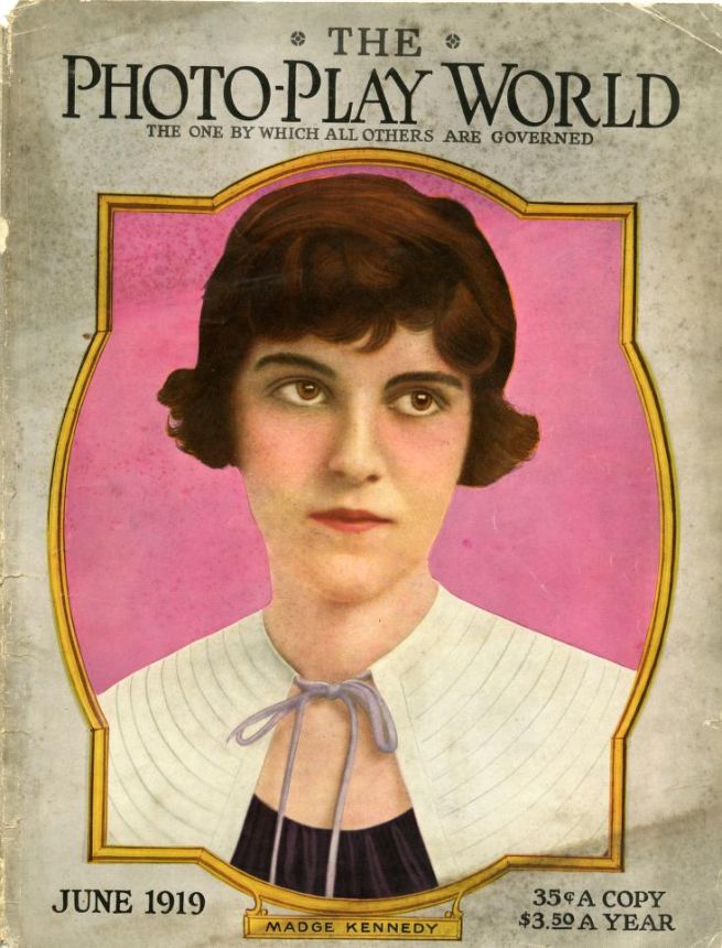 PHOTO-PLAY WORLD magazine side cover  Vol 2 # 8 June 1919