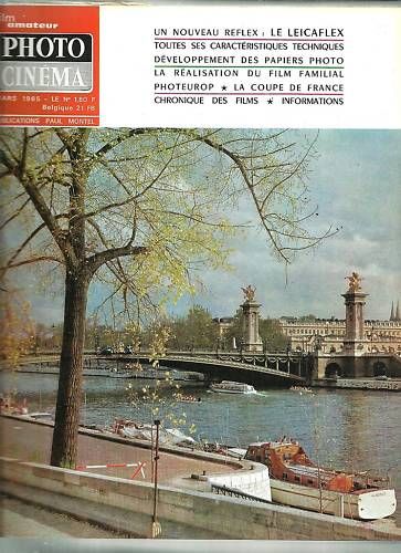 PHOTO CINEMA magazine side cover Issue 761 March 1965