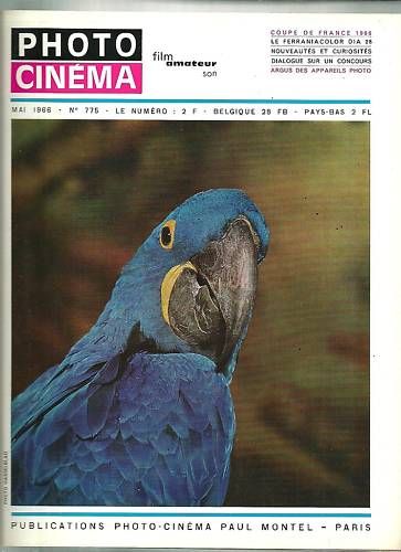 PHOTO CINEMA magazine side cover Issue 775 May 1966
