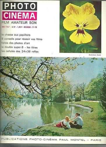 PHOTO CINEMA magazine side cover Issue 787 April 1967