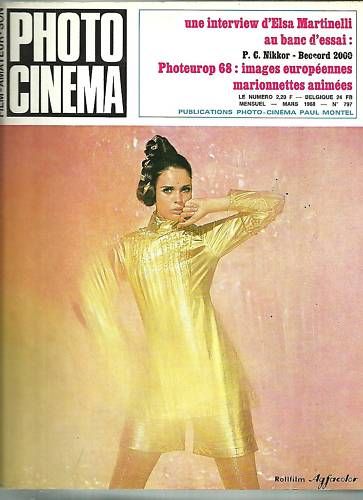 PHOTO CINEMA magazine side cover Issue 797 February 1968