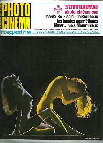 PHOTO CINEMA magazine side cover Issue 805 November 1968