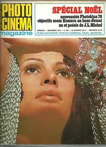 PHOTO CINEMA magazine side cover Issue 830 December 1970