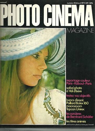 PHOTO CINEMA magazine side cover Issue 834 April 1971